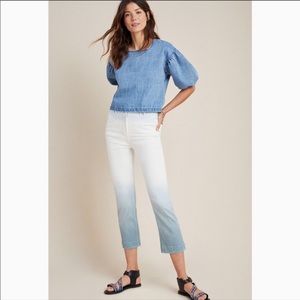 Anthropologie Pilcro Ultra High Rise Dip Dyed Jean